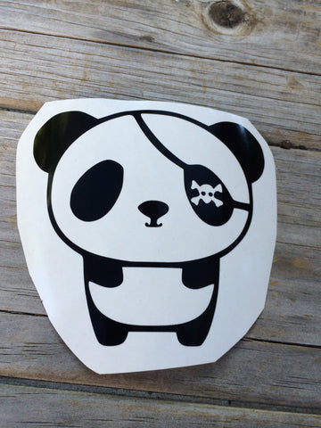 Pirate Panda Vinyl Decal