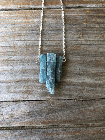 Natural Blue Kyanite Necklace