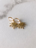 Brass Sun Earrings