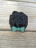 Bow Tie Dog Enamel Pin