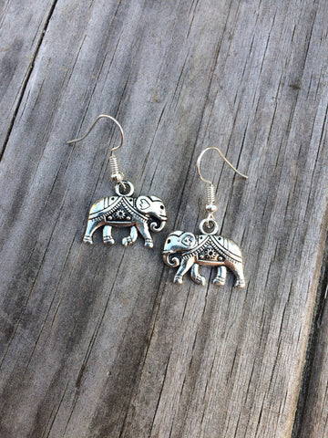 Elephant Charm Earrings