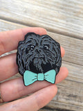 Bow Tie Dog Enamel Pin