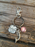 Mermaid Dreaming of the Sea Keychain