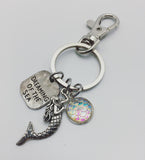 Mermaid Dreaming of the Sea Keychain