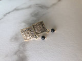 Art Deco Onyx Earrings