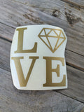 Love Diamond Vinyl Sticker