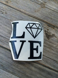 Love Diamond Vinyl Sticker
