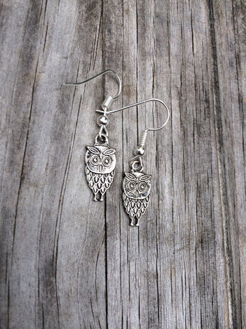 Vintage style Owl Earrings