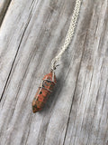 Natural Unakite Jasper Necklace