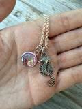 Seahorse Mermaid Scale Necklace