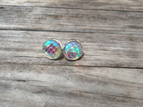 White Mermaid Stud Earrings