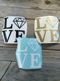 Love Diamond Vinyl Sticker