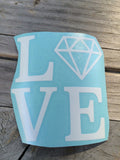 Love Diamond Vinyl Sticker