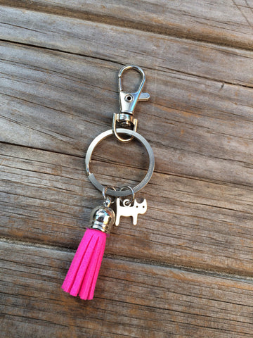 Cat Tassel Keychain