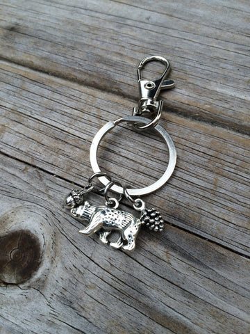 Bear Charm Keychain