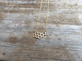 Gold Honeycomb Necklace