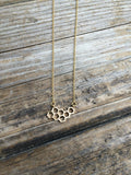 Gold Honeycomb Necklace