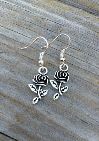 Rose Charm Earrings