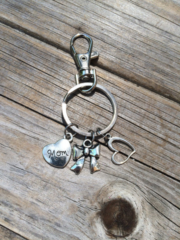 Mom Bow Keychain