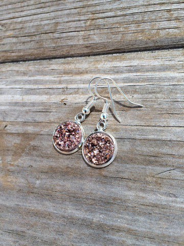 Champagne Druzy Dangle earrings