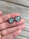Mint Floral earrings