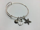 Anchor charm bracelet