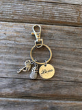 Pineapple Flamingo Keychain