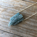 Natural Blue Kyanite Necklace