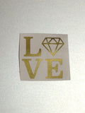 Love Diamond Vinyl Sticker