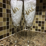 Vinyl Decals for Champagne Glasses
