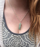 Aventurine Raw Crystal Necklace