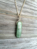 Aventurine Raw Crystal Necklace