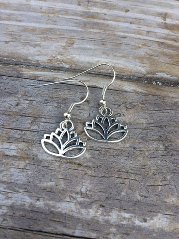 Simple Lotus Earrings