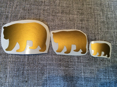 Bear Family Vinyl Decals Vinyl Stickers