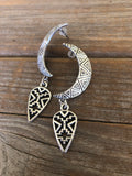 Aztec Moon Earrings