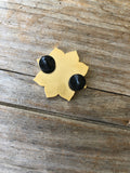 Gold Moon Mandala Enamel Pin