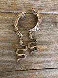 Mojave Moon Snake Earrings