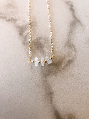 Beaded Moonstone Necklace