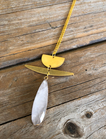 Geometric Quartz Necklace