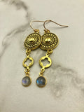 Long Labradorite Earrings