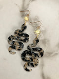 Snake Sun Earrings