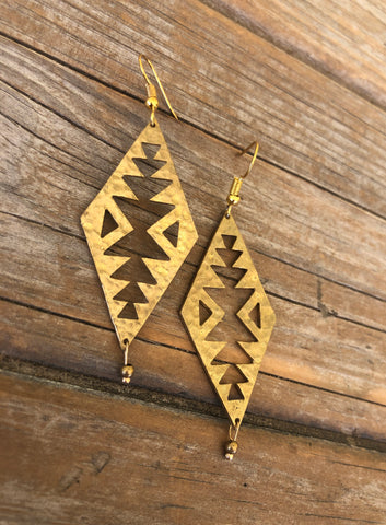Brass Boho Earrings