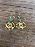 Turquoise Eye Earrings