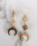 Celestial Copper Moon Earrings