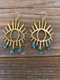 Turquoise Seeing Eye Earrings