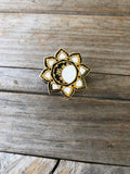 Gold Moon Mandala Enamel Pin
