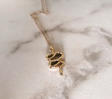 Gold Snake Necklace