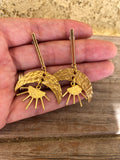 Long Sun Moon Earrings