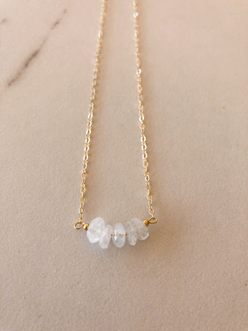 Delicate Moonstone Necklace